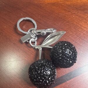 Coach Black Cherry Keychain